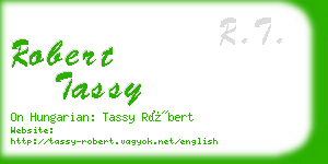 robert tassy business card